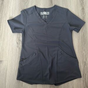 Wonderwink Pewter Scrub Top